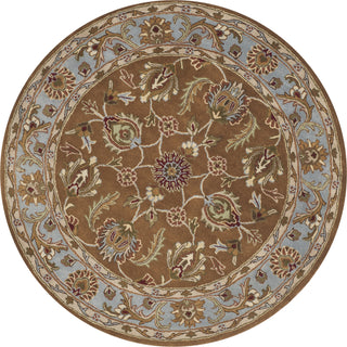 Safavieh Heritage 812 Brown/Blue Area Rug Round