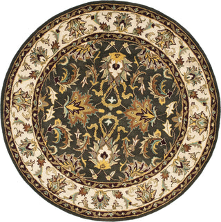 Safavieh Heritage 819 Black/Ivory Area Rug Round