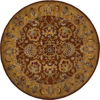 Safavieh Heritage 820 Red/Natural Area Rug Round