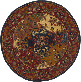 Safavieh Heritage 911 Multi/Burgundy Area Rug Round