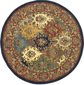 Safavieh Heritage 911 Multi/Burgundy Area Rug Round