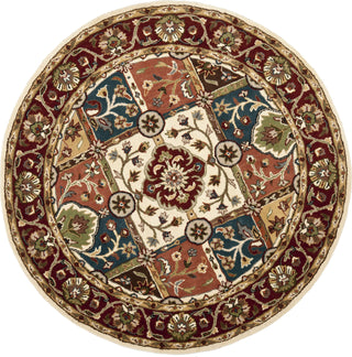 Safavieh Heritage 925 Multi/Red Area Rug Round