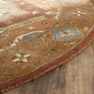 Safavieh Heritage 948 Rust Area Rug Detail