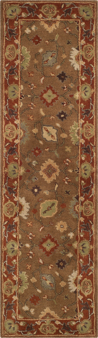 Safavieh Heritage 952 Moss/Rust Area Rug Runner