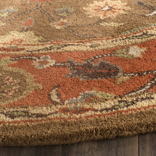 Safavieh Heritage 952 Moss/Rust Area Rug Detail