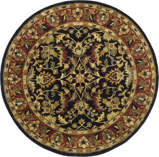 Safavieh Heritage 953 Black/Red Area Rug Round