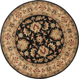 Safavieh Heritage 957 Black/Beige Area Rug Round