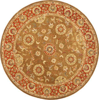 Safavieh Heritage 963 Beige/Rust Area Rug Round