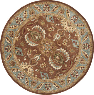 Safavieh Heritage 968 Brown/Blue Area Rug Round