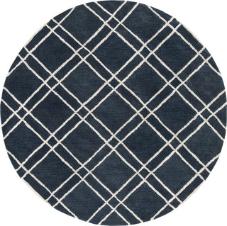 Safavieh Himalaya 901 Navy/Silver Area Rug Round