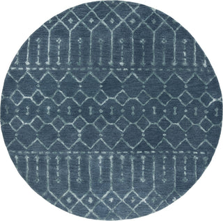 Safavieh Himalaya 903 Navy/Silver Area Rug Round