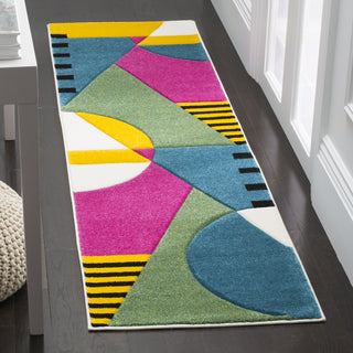 Safavieh Hollywood HLW706C Peacock Blue/Fuchsia Area Rug 