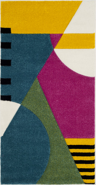 Safavieh Hollywood HLW706C Peacock Blue/Fuchsia Area Rug 