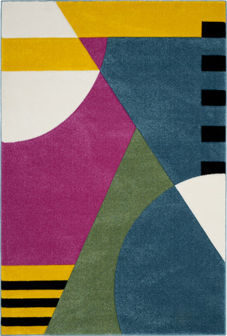 Safavieh Hollywood HLW706C Peacock Blue/Fuchsia Area Rug main image