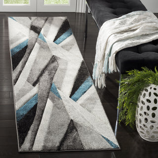 Safavieh Hollywood HLW710D Grey/Teal Area Rug 