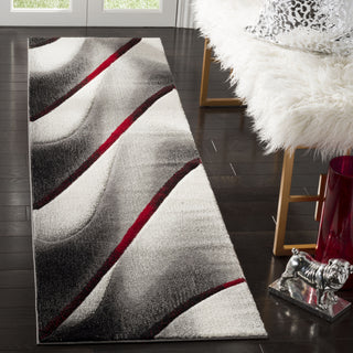 Safavieh Hollywood HLW712K Grey/Red Area Rug 