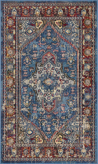 Safavieh Harmony HMY404R Blue/Rose Area Rug 