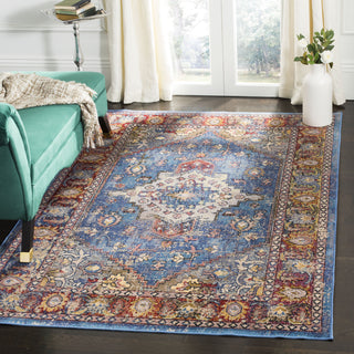 Safavieh Harmony HMY404R Blue/Rose Area Rug  Feature