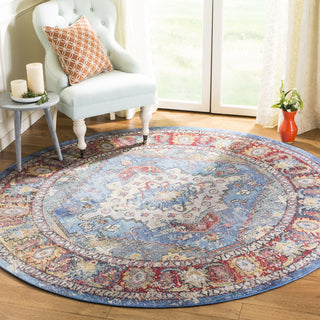 Safavieh Harmony HMY404R Blue/Rose Area Rug 