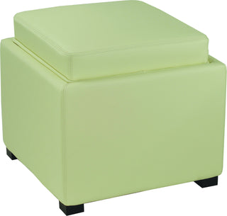 Safavieh Bobbi Tray Storage Ottoman Java and Off White Furniture main image