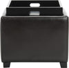 Safavieh Bobbi Tray Storage Ottoman Java and Brown Furniture main image