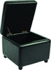 Safavieh Jonathan Flip Top Ottoman Black and Furniture 