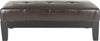 Safavieh Jordan Cocktail Ottoman Black and Brown Furniture main image