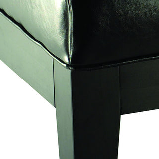 Safavieh Jordan Cocktail Ottoman Black and Furniture 