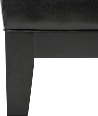 Safavieh Jordan Cocktail Ottoman Black and Furniture 