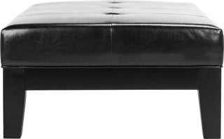 Safavieh Jordan Cocktail Ottoman Black and Furniture 