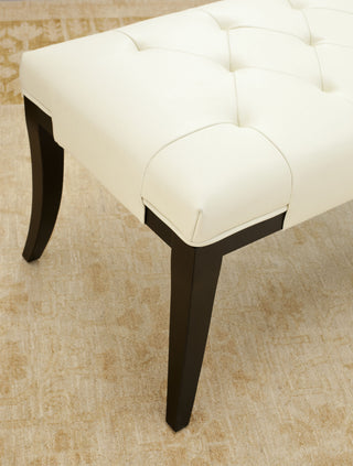 Safavieh Tyler Bench Black and Off White Furniture 