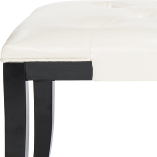 Safavieh Tyler Bench Black and Off White Furniture 