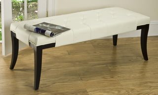 Safavieh Tyler Bench Black and Off White Furniture 