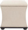 Safavieh Aroura Storage Bench Black and Beige Furniture main image
