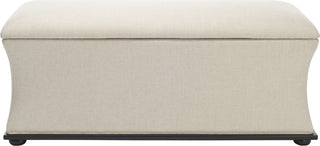 Safavieh Aroura Storage Bench Black and Beige Furniture Main