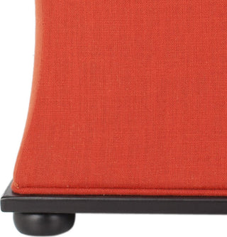 Safavieh Aroura Storage Bench Black and Orange Furniture 