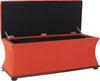 Safavieh Aroura Storage Bench Black and Orange Furniture 