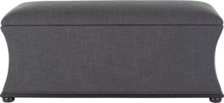 Safavieh Aroura Storage Bench Black and Grey Furniture main image