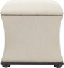 Safavieh Maddox Storage Ottoman Black and Beige Furniture Main