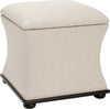 Safavieh Maddox Storage Ottoman Black and Beige Furniture 