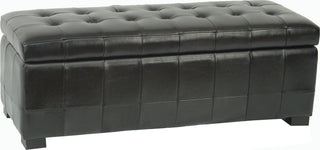 Safavieh Large Manhattan Storage Bench Black Furniture 