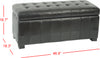 Safavieh Large Manhattan Storage Bench Black Furniture 