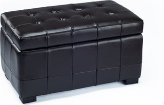 Safavieh Small Manhattan Storage Bench Brown and Black Furniture 