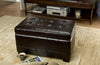Safavieh Small Manhattan Storage Bench Brown and Black Furniture 