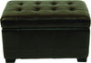 Safavieh Small Manhattan Storage Bench Brown and Black Furniture 