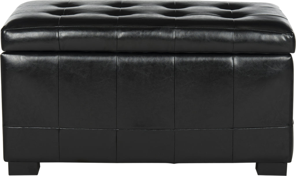 Safavieh Small Manhattan Storage Bench Black Furniture main image