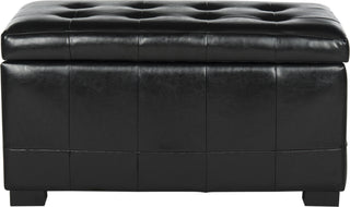 Safavieh Small Manhattan Storage Bench Black Furniture main image