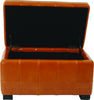 Safavieh Small Manhattan Storage Bench Saddle and Black Furniture 