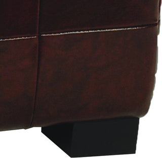 Safavieh Small Manhattan Storage Bench Cordovan and Black Furniture 