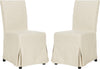 Safavieh Suzie 18''H Slipcover (SET Of 2) Beige and Black Furniture 